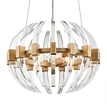 Люстра круглая с прозрачными элементами в форме полумесяца Crystal Crescent варинант исполнения - 2 | Loft Concept в Ижевске