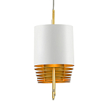 Люстра прямоугольная с белыми цилиндрическими абажурами White Ribbon варинант исполнения - 1 | Loft Concept в Ижевске