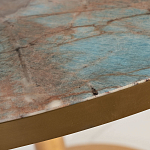 Стол обеденный круглый на золотистом основании Status Model варинант исполнения - 2 | Loft Concept в Ижевске