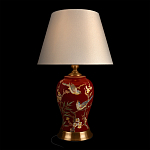 Настольная лампа бордовая с изображением птиц Slip Away варинант исполнения - 2 | Loft Concept в Ижевске