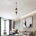 Подвесной светильник с янтарным стеклянным плафоном Amber Queen варинант исполнения - 2 | Loft Concept в Ижевске