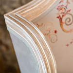 Кресло из массива бука серое с растительным орнаментом Raffael Floral Grey Armchair варинант исполнения - 4 | Loft Concept в Ижевске