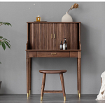 Табурет деревянный на золотистых ножках Moon Walnut Furniture варинант исполнения - 2 | Loft Concept в Ижевске