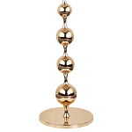 Торшер с плафонами из стеклянных шаров Pearls Suspension Gold Floor Lamp варинант исполнения - 3 | Loft Concept в Ижевске