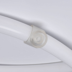 Люстра белого цвета с тремя изогнутыми светодиоидными плафонами Luke Lampco Tracer Lamp варинант исполнения - 6 | Loft Concept в Ижевске