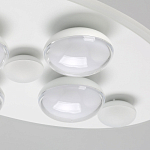 Потолочный светильник овальной формы белого цвета с 7-ю лампами Lunar Pebbles варинант исполнения - 5 | Loft Concept в Ижевске