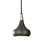  Подвесной светильник с каплевидным плафоном темного цвета Feiss варинант исполнения - 1 | Loft Concept в Ижевске