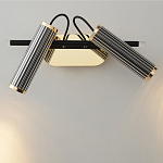 Бра с двумя цилиндрическими плафонами на магнитном креплении Bronze Concert варинант исполнения - 2 | Loft Concept в Ижевске