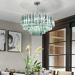 Дизайнерская люстра AQUA Blue Lagoon бирюзовое стекло несколько ярусов варинант исполнения - 5 | Loft Concept в Ижевске