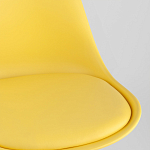 Стул с основой из пластика и мягким сиденьем Arvika Yellow варинант исполнения - 8 | Loft Concept в Ижевске