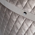 Стул серый велюровый со стеганной спинкой Focus on Convenience варинант исполнения - 3 | Loft Concept в Ижевске