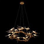 Люстра подвесная с прозрачными стеклянными птичками на ветвях Диаметр 100 см Serip Voa варинант исполнения - 5 | Loft Concept в Ижевске