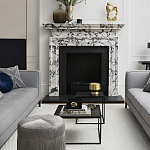 Комплект столиков с квадратными столешницами черные Black Table Combination варинант исполнения - 2 | Loft Concept в Ижевске