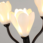 Настольная лампа с ветвями и белыми фарфоровыми цветами Floralis варинант исполнения - 5 | Loft Concept в Ижевске