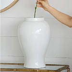 Ваза белая с крышкой однотонная Chinoiserie Ceramics варинант исполнения - 9 | Loft Concept в Ижевске