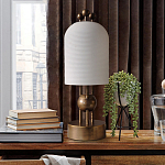 Настольная лампа в виде фонаря с белым фактурным абажуром Echoes of Light варинант исполнения - 3 | Loft Concept в Ижевске