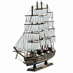 Декоративная модель деревянного тёмно-коричневого парусника в подарочной упаковке With The low варинант исполнения - 3 | Loft Concept в Ижевске