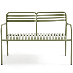 Скамья из алюминия Mack Metal Bench Green варинант исполнения - 2 | Loft Concept в Ижевске