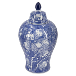 Ваза с крышкой в китайском стиле Гранатовое дерево Blooming Pomegranate варинант исполнения - 1 | Loft Concept в Ижевске