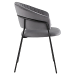 Стул в велюре серого цвета Horizon варинант исполнения - 3 | Loft Concept в Ижевске