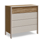 Комод 4 ящика с подсветкой на рельефном фасаде Warm Industrial варинант исполнения - 6 | Loft Concept в Ижевске