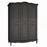 Шкаф черный из массива бука в стиле прованс Black Provence варинант исполнения - 2 | Loft Concept в Ижевске