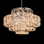 Люстра хрустальная в неоклассическом стиле на серебристом каркасе Majesty варинант исполнения - 2 | Loft Concept в Ижевске