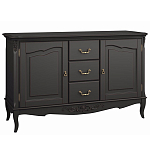 Буфет черный из массива бука с 3-мя ящиками и 2-мя дверцами Black Provence варинант исполнения - 1 | Loft Concept в Ижевске
