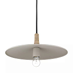 Подвесной светильник круглый в сочетании дерева и металла Space варинант исполнения - 3 | Loft Concept в Ижевске