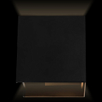 Уличный настенный светильник светодиодный формы куб черного цвета из металла Urban Minimalist варинант исполнения - 2 | Loft Concept в Ижевске