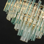 Дизайнерская люстра AQUA Blue Lagoon бирюзовое стекло несколько ярусов варинант исполнения - 2 | Loft Concept в Ижевске