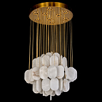 Люстра с овальными подвесками из натурального камня Spatial Composition варинант исполнения - 3 | Loft Concept в Ижевске