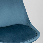 Стул с мягким велюровым сиденьем Arvika Blue варинант исполнения - 7 | Loft Concept в Ижевске