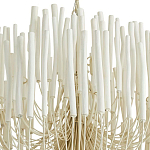 Люстра белая с несколькими ярусами деревянных палочек Bright Wooden Chandelier варинант исполнения - 9 | Loft Concept в Ижевске