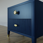 Тумба прикроватная с двумя ящиками Elsa Dreams Blue варинант исполнения - 3 | Loft Concept в Ижевске