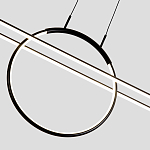 Светодиодная люстра Black LED Circle and Oval Lamp варинант исполнения - 6 | Loft Concept в Ижевске