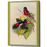 Постер на холсте с изображением птиц Blooming Birds Poster варинант исполнения - 4 | Loft Concept в Ижевске