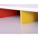 Письменный стол с 2-мя чёрными выдвижными ящиками и нишей с цветными разделителями Ballan варинант исполнения - 4 | Loft Concept в Ижевске