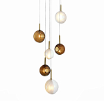 Люстра светодиодная с сферическими стеклянными плафонами Splatter варинант исполнения - 2 | Loft Concept в Ижевске