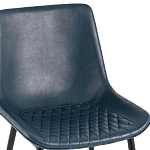 Стул с обивкой из экокожи темно-синего цвета RHOMBUSES UPHOLSTERY варинант исполнения - 6 | Loft Concept в Ижевске