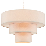 Люстра круглая трехъярусная с тканевыми абажурами Light Soft Glow варинант исполнения - 3 | Loft Concept в Ижевске