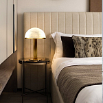 Настольная лампа c абажуром в форме купола из натурального камня  Heavenly Harmony варинант исполнения - 5 | Loft Concept в Ижевске