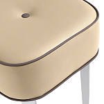 Квадратный мягкий пуф на белых ножках Winton Pouf Square варинант исполнения - 20 | Loft Concept в Ижевске