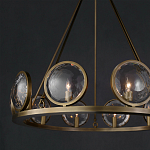 Люстра круглая с прозрачными рельефными плафонами Crystal Prism варинант исполнения - 4 | Loft Concept в Ижевске