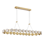 Люстра овальная с круглыми светодиодными источниками света Maxine Light варинант исполнения - 3 | Loft Concept в Ижевске