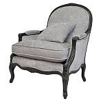 Кресло Ava Classical Armchair black and grey velour варинант исполнения - 3 | Loft Concept в Ижевске
