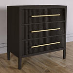 Комод Primo с 3 выдвижными ящиками Темный орех варинант исполнения - 4 | Loft Concept в Ижевске