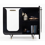 Черно-белый распашной комод Accordo варинант исполнения - 3 | Loft Concept в Ижевске