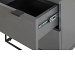 Тумба прикроватная цвета графит с ящиками Strict Lines варинант исполнения - 5 | Loft Concept в Ижевске