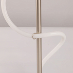 Настольная лампа белым изогнутым плафоном на круглой подставке Luke Lampco Tracer Lamp варинант исполнения - 10 | Loft Concept в Ижевске